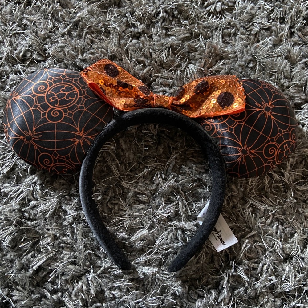 Disney Parks Halloween Spiderweb Ear Headband